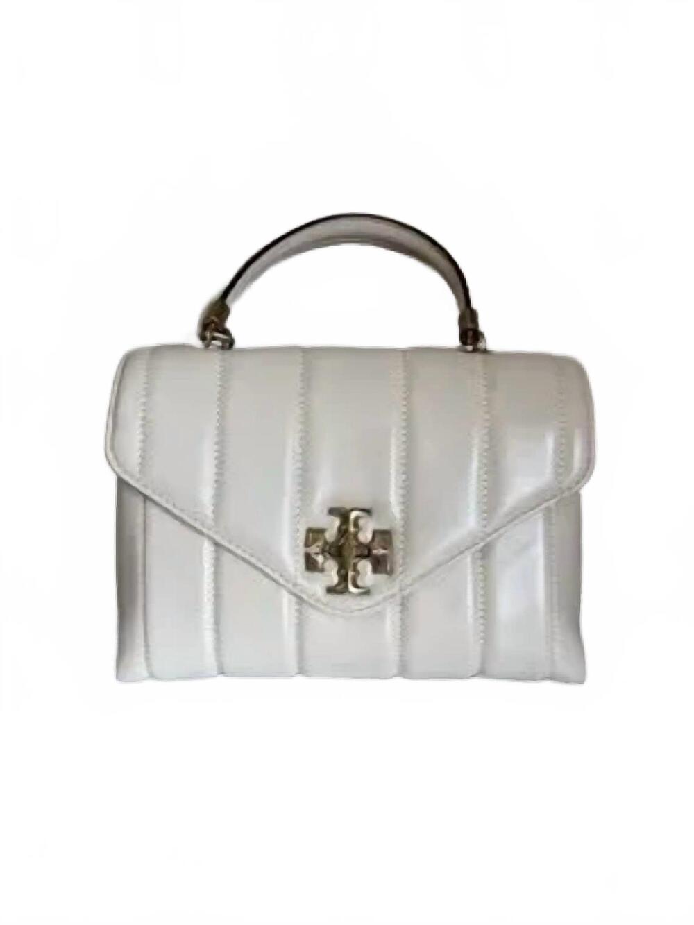 NEW TORY BURCH women's kira small top handle satchel in cream
